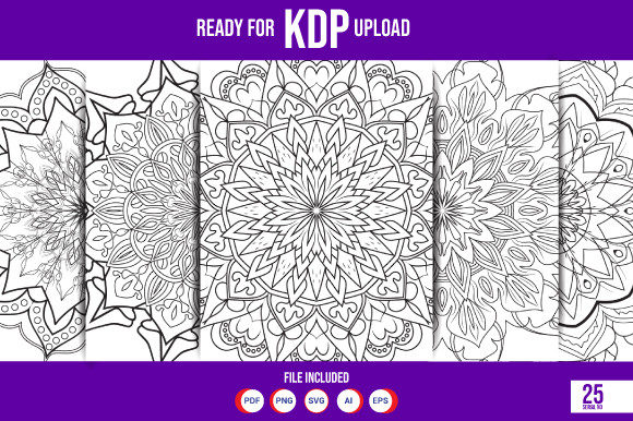 Coloring Page Mandala: A Versatile Graphics Asset for Branding