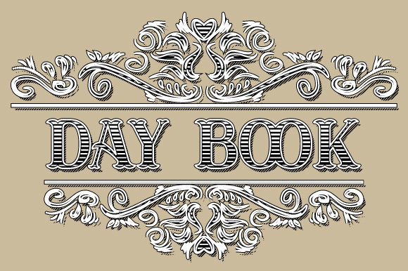 Day Book Vintage Ornamental Frame for Graphics and Illustrations