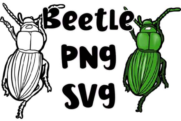Detailed Beetle Embroidery for Creative Projects