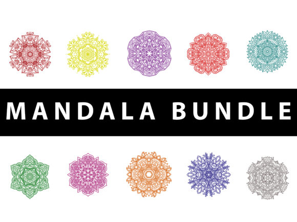 Explore Mandala Pack Rainbow: A Vibrant Graphics & Patterns Set