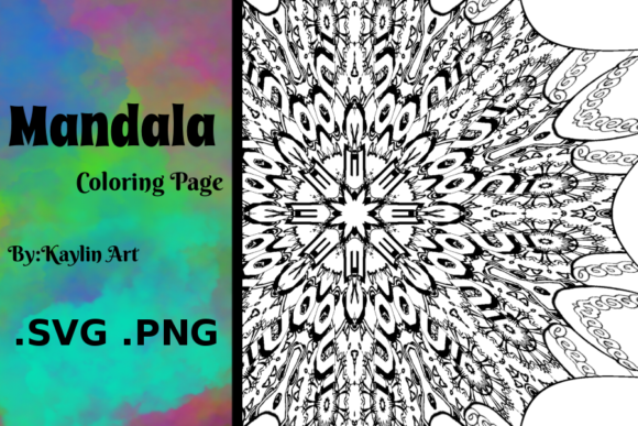 Explore the Versatility of Coloring Page Mandala Flower B W Design