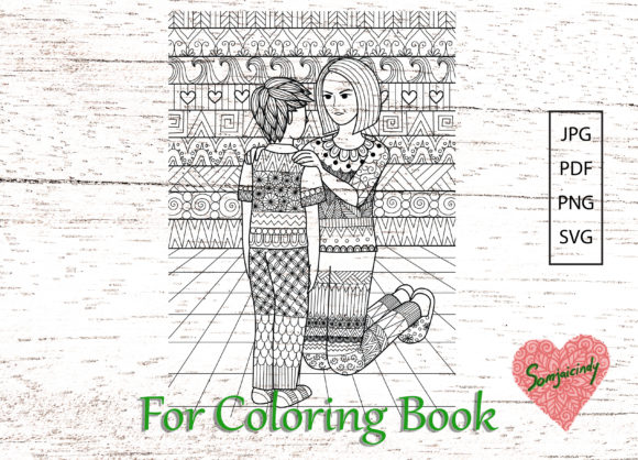 Mom Encourage, Coloring Book: A Perfect Graphics Asset