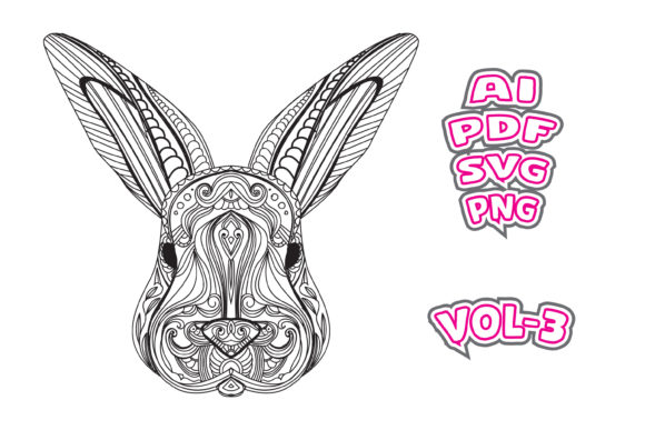 Rabbit Animal Face Coloring: A Graphics Gem for Local Brands