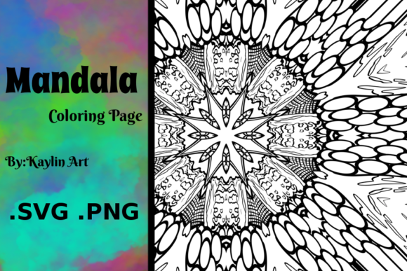 Review: Detail Coloring Page Mandala Flower B W