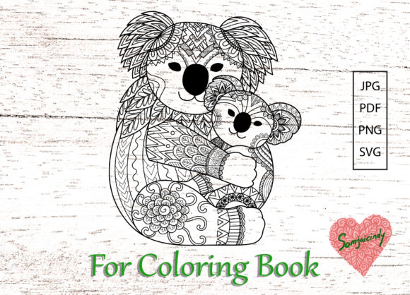 Review: Koalas for Adult Coloring Book Graphics