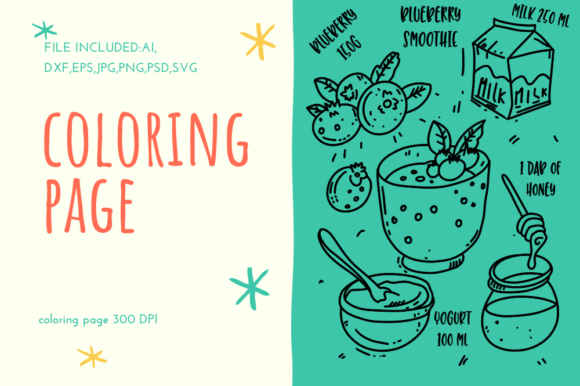 Smoothie Collection Blueberry Banana: A Versatile Graphics Asset