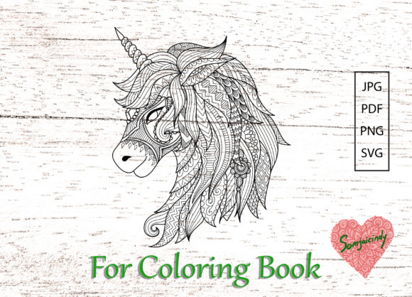 Unicorn for Adult Coloring Book: A Graphics Asset Review