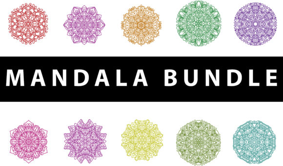 Vibrant Mandala Pack for Local Brand Graphics