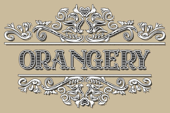 Vintage Orangery Ornament Frame: A Versatile Graphics Tool